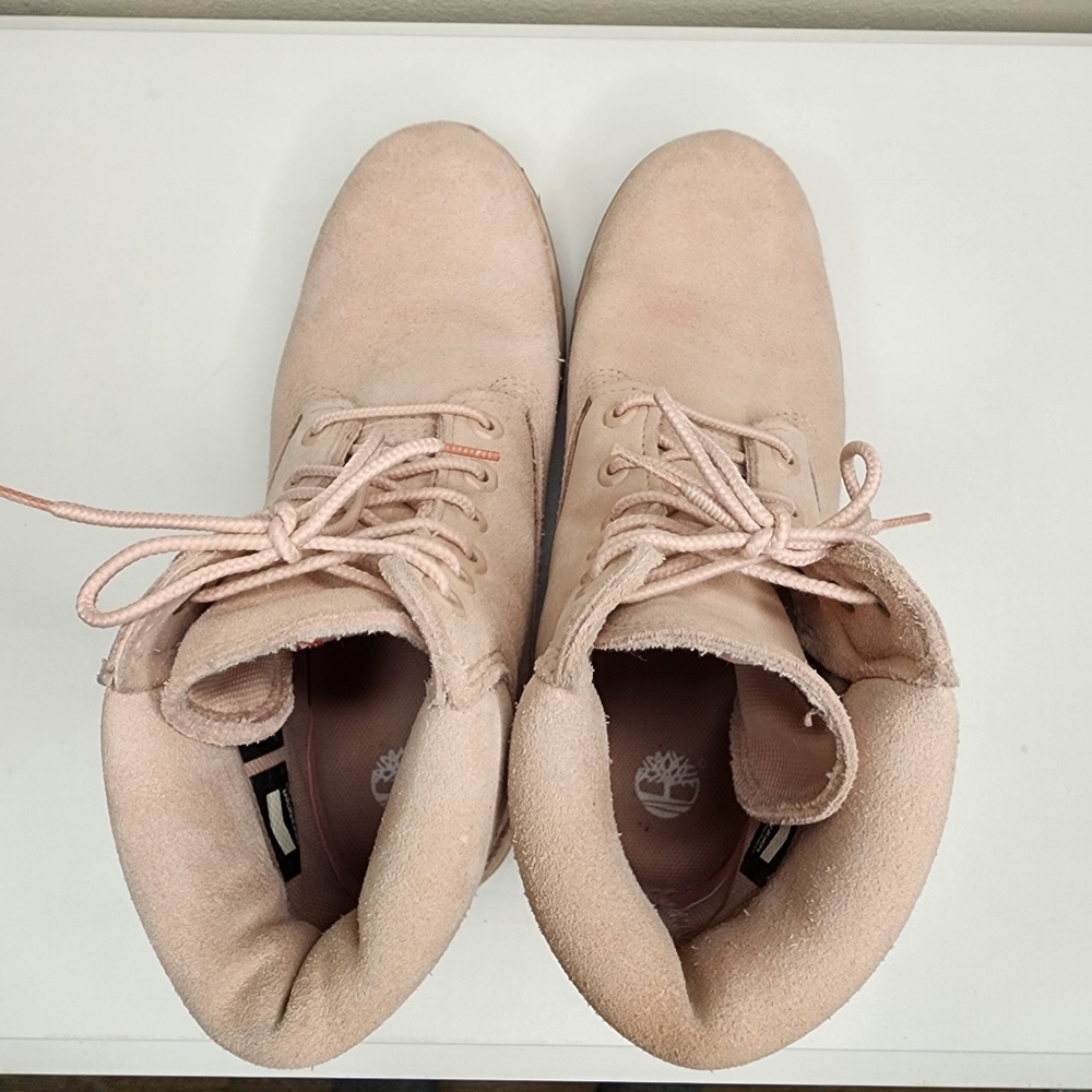 Pink Suede Timberland Sz 9 Primaloft Timberdry Defender Workboots - Picture 3 of 16